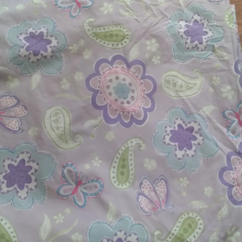 Pottery Barn Kids full/queen duvet cover & 1 pillow sham purple